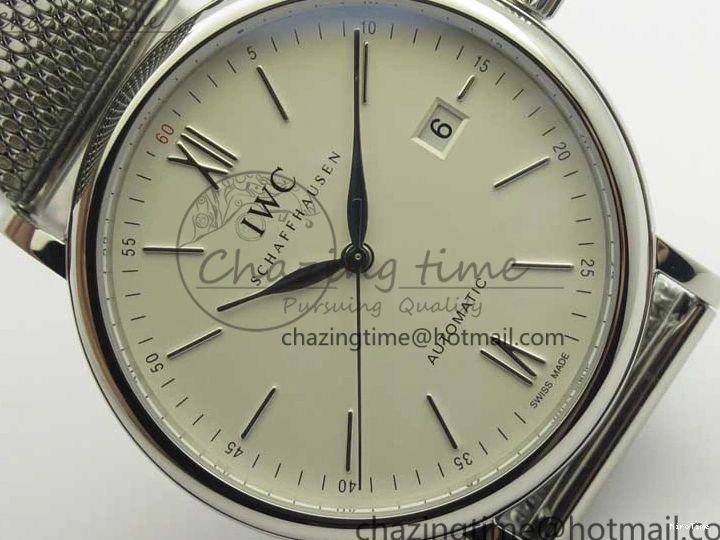 MIROTIME 0414 Portofino Automatic SS MKF 1:1 Best Edition White Dial On SS Mesh Bracelet A2892 V TechFriendly 7205